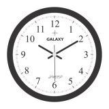 STENSKA URA GALAXY ABS BELA FI 35 CM SIV/ČRN OKVIR