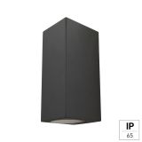 STENSKA VRTNA SVETILKA E2 ASTER 2XGU10 ANTRACIT