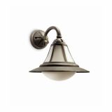 STENSKA VRTNA SVETILKA PHILIPS 15211/42/16 PROVENCE 1X23W E27 ČRNA