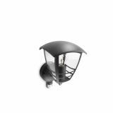 SENZORSKO SVETILO PHILIPS 15388/30/16 CREEK SENZOR 1X60W E27 ČRNA