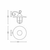 STENSKA VRTNA SVETILKA PHILIPS 16270/86/16 PASTURE 1X53W E27 RJA