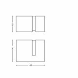 STENSKA VRTNA SVETILKA PHILIPS 16936/87/16 ACRES 1X20W E27 SIVA