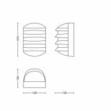 STENSKA VRTNA SVETILKA PHILIPS 16937/93/16 FOLIAGE 1X20W E27 ANTRACIT