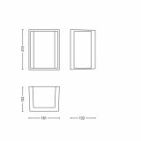 STENSKA VRTNA SVETILKA PHILIPS 17183/87/16 SKIES 1X14W E27 SIVA