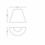 STENSKA VRTNA SVETILKA PHILIPS 17257/42/16 MEADOW 1X20W E27 ČRNA