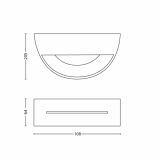 STENSKA VRTNA SVETILKA PHILIPS BIRDSEYE 1X7.5W INOX, LED