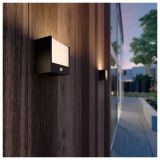 STENSKA VRTNA SVETILKA PHILIPS MACAW 1X3.5W ČRNA, LED