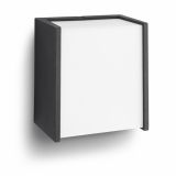 STENSKA VRTNA SVETILKA PHILIPS MACAW 1X3W ČRNA, LED