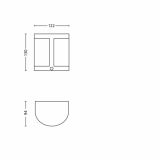 LED ZUNANJA STENSKA SVETILKA PARROT 3W SENZOR