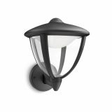 STENSKA VRTNA SVETILKA PHILIPS ROBIN 1X4.5W LED 15470/30/16 ČRNA