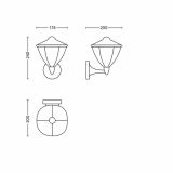 STENSKA VRTNA SVETILKA PHILIPS ROBIN 1X4.5W LED 15470/30/16 ČRNA