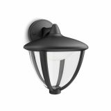 STENSKA VRTNA SVETILKA PHILIPS ROBIN 1X4.5W LED 15471/30/16 ČRNA