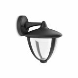 STENSKA VRTNA SVETILKA PHILIPS ROBIN 1X4.5W LED 15471/30/16 ČRNA