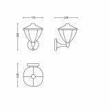 STENSKA VRTNA SVETILKA PHILIPS ROBIN 1X4.5W LED 15479/30/16 ČRNA