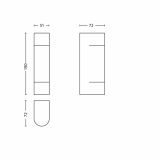 STENSKA VRTNA SVETILKA PHILIPS SUNSET 2X1W INOX, LED