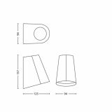 LED ZUNANJA STENSKA SVETILKA VIRGA 3W