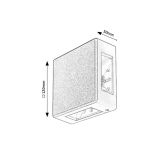 STENSKA VRTNA SVETILKA RABALUX LIPPA ČRNA 6W 7317