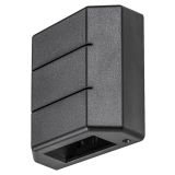 STENSKA VRTNA SVETILKA RABALUX LIPPA ČRNA 6W 7319