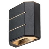 STENSKA VRTNA SVETILKA RABALUX LIPPA ČRNA 6W 7319