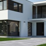 STENSKA VRTNA SVETILKA RABALUX MATARO 10W L18CM ČRNA