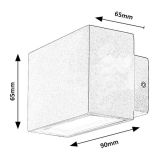 STENSKA VRTNA SVETILKA RABALUX MATARO 7W L9CM BELA