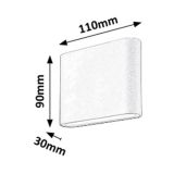 STENSKA VRTNA SVETILKA RABALUX NESNA ANTRACIT SIVA 2X3W