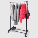 STOJALO LA BRIANTINA ZA OBEŠANJE OBLAČIL S KOLESI 78X43X93-168CM