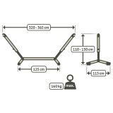 STOJALO ZA GUGALNO MREŽO LA SISTA NAUTICO COOL GREY DOUBLE
