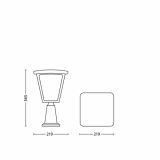 STOJEČA VRTNA SVETILKA PHILIPS COTTAGE 1X4.5W LED 15482/30/16 ČRNA