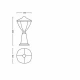 STOJEČA VRTNA SVETILKA PHILIPS ROBIN 1X4.5W LED 15472/31/16 BELA