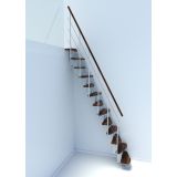 STOPNICE MINKA QUATRO BELA/TEMNA BUKEV