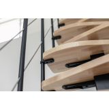 STOPNICE MINKA QUATRO ČRNA/BUKEV