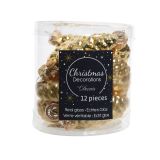 OKRASEK ZA JELKO STORŽI ZLATI 6 CM 12/1