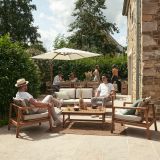 SENČNIK NATERIAL STRAN. AGORA 290X290 BEL ALU, JEKLO 250G