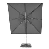 SENČNIK NATERIAL STRAN.SONO II LED 290X290 T.SIV, ALU, JEKLO 250G