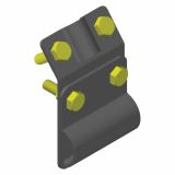 STRELOVODNI PRIBOR HERMI SPONKA ŽLEBNA KON06 48X85 RF-V, 8-10MM