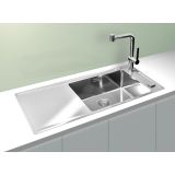 NERJAVNO POMIVALNO KORITO ALVEUS STRICTO 30 980X472 MM, DESNI