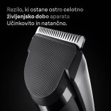 STRIŽNIK ZA LASE BRAUN HC 7590 +5 NASTAVKOV