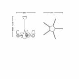 STROPNA IN STEN. SVETILKA PHILIPS PRINCESS 1X15W MAX. E27 71757/28/16 ROZA