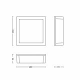 STROPNA VRTNA SVETILKA PHILIPS SKIES 2X14W E27 17184/93/16 ANTRACIT