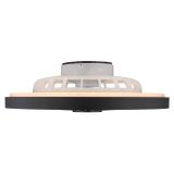 STROPNI VENTILATOR GLOBO BLIZZAK KOVINSKI ČRN MAT LED 54CM