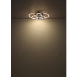 STROPNI VENTILATOR GLOBO KOVINSKI ČRNO MAT LED