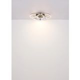 STROPNI VENTILATOR GLOBO KOVINSKI ČRNO MAT LED