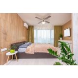 STROPNI VENTILATOR GLOBO KOVINSKI RJAV 1XE27