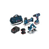 SUPER KOMPLET 3 ORODIJ (GSR 18V-60 C + GST 18V-LI S + GKS 18V-LI)