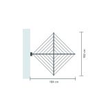 SUŠILO BRABANTIA STENSKO WALLFIX 24M