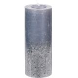 TOP SVEČA EH 7X17 CM,BELA, MODRA, SIVA , RUSTIC- SORT.