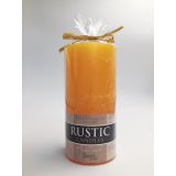 TOP SVEČA MULLER 70X140 MM RUMENA RUSTIKA