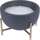 SVEČA V KOZARCU EH 12X12X8 CM V CEMENTNI SKLEDI SORT