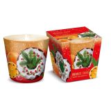 SVEČA V KOZARCU MULLER 115 G JABOLČNA PITA CIMET PIŠKOTEK Z BRUSNICAMI